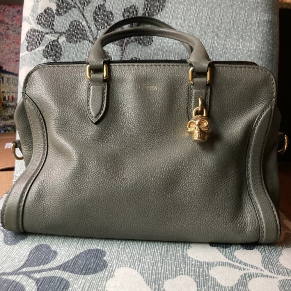 Alexander McQueen leather padlock tote